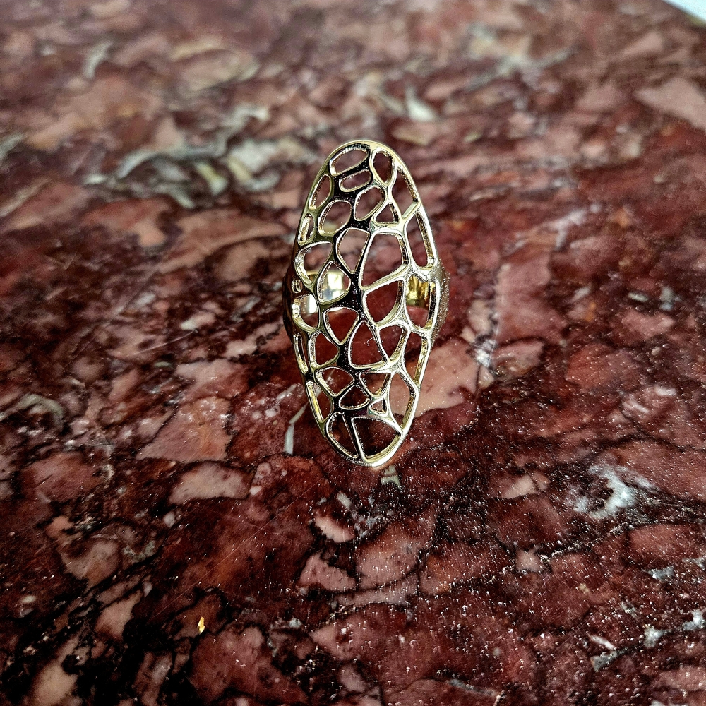 Nordstrom Gold Filigree Statement Ring